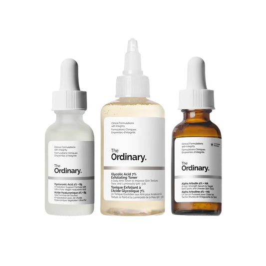 Kit Ácido Hialurónico + Ácido Glicolico + Alpha Arbutin The Ordinary