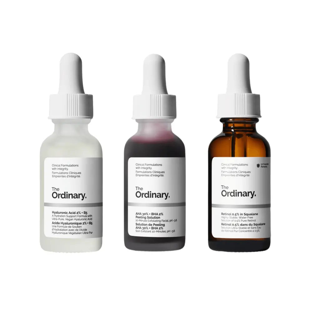 Kit Ácido Hialurónico + Peeling Solution + Retinol 0.5% The Ordinary
