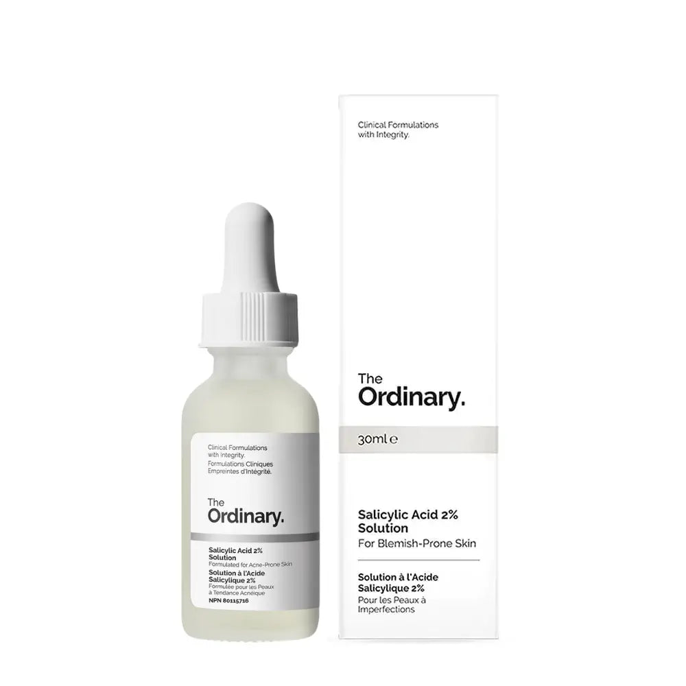 Ácido Salicílico 2% The Ordinary y caja